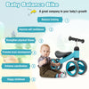 Baby Balance Bike 4 Wheels Toddler Ride On Toys Infant Walker Training Blue