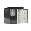 8.5x5.5 7.3x4FT Metal Garden Shed Outdoor Storage Tool Sloped Roof Box W/ Window