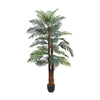 6.6FT 2m Large Artificial Palm Tree Fake Plant Faux Green Phoenix Palm With Pot