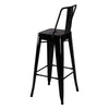 Vintage 4pcs Bar Stools Breakfast Chairs Dining Chair High Legs Kitchen UK