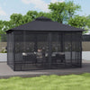 Large Party Gazebo 13x10ft - Weatherproof Mesh Side Panels Included