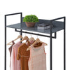Industrial Open Wardrobe 4 Shelves Clothes Rail Rack