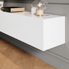 Floating TV Unit Cabinet Wall Mounted 140cm TV Stand High Gloss With LED Lights