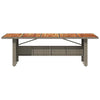 Garden Table with Acacia Wood , Grey, 240 x 90 x 75 , Poly J9A3