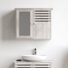 Wall Mounted Bathroom Cabinet with Mirror Wooden 2-Door Storage Cupboard Unit