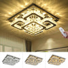Crystal LED Modern Ceiling Chandelier Lamp Pendant Light Flush Mount Living Room