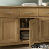 Nebraska Oak Sideboard / Small Solid Wood 2 Door Storage Cabinet & Cupboard