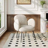 Luxury Teddy Velvet Armchair Accent Padded Seat Chair Occasional Lounge Sofa
