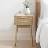 Dusk Isla Bedside Table 1 Drawer Nightstand Natural RRP £599