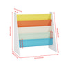 4 Tier Children Sling Book Rack Bookshelf Wooden Kids Book Rack Storage Shelf