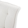 Sherpa Armchair with Footstool Accent Chair with Adjustable Backrest Sofa Lounge