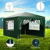 4x3m Heavy Duty Marquee Gazebo Waterproof Outdoor Garden Canopy Party Tent Green