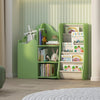 Bookshelf Storage Shelf For Children's Reading Room Open Storage Modern Green
