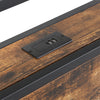 Double Metal Bed Frame with LED, Charging Station, Storage Headboard and Drawers