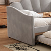UPHOLSTERED BED 3FT SINGLE BED FRAME 90X190 CM DAYBED WITH TRUNDLE BED GUEST BED