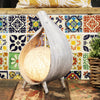 Natural Coconut Lamp - Greywash Wrapover - Brand New & Boxed