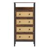 3/4/5/6/8 Drawer Chest of Drawers Dresser Bedside Storage Organizer Unit Bedroom