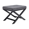 Linen Dressing Table Stool Soft Cushioned Seat Makeup Bench Chair Pouffe Modern