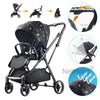 Foldable Baby Stroller Convertible Reversible Pushchair Travel for Airplane UK