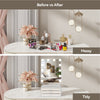 Hollywood Make up Mirror with Storage 3-Tier Jewelry Box LED Lighted Tabletop