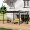 Garden Pergola Awning Gazebo Outdoor Canopy Furniture 13FT Barbecue Shelter