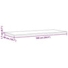 Table 100x50x1.7 Rectangular Solid Wood Pine B5K7