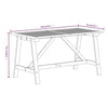 7 Piece Garden Dining Set Solid Acacia Wood