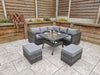 Signature Weave Georgia Grey Outdoor Garden Corner Dining Sofa Set RRP £1282