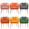 Modern Tub Sofa Velvet Armchair Occasional Accent Chair Living Room Gold Legs