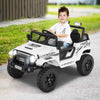Battery Powered Electric Vehicle 12V Kids Ride on Truck Car-White