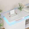 1.6M High Gloss TV Stand Cabinet Entertainment with TV Mount Bracket &LED Lights