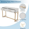 Console Side Display Table with 2 Drawers Hallway Entryway Living Room Furniture