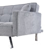 3 Seater Click Clack Sofa Bed Upholstered Fabric Recliner Settee Couch w/Pillows
