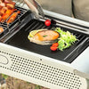 Garden Barbecue Smoker Burner Charcoal Grill & Mesh Camping Outdoor Cooking