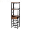 20 Bottles Wine Rack Freestand Floor w/Drawer Tall Wine Bar Stand Shelf Display