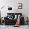 2 /3 Seater Sofa Black or Beige Faux Leather Modern Design Living Room Office