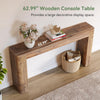 160cm Solid Wood Console Table Entryway Sofa Table for Living Room, Hallway