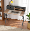 Compact Computer Desk for Small Spaces 90cm Home Office Workstation with Shelves