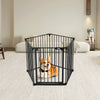 Outdoor Metal Pet Dog Stair Gate Safety Guard Baby Toddler Stair Doorway Cage UK