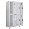 180cm Tall Metal Storage Cupboard 6/9 Doors Cabinet Gym Staff School Locker