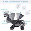 Double Seat Baby Stroller Portable Foldable Baby’s Safety Pushchair Adjustable
