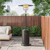 Standing Gas Patio Heater w/ Wheels Outdoor Garden Piezo Ignition Burner 4 Color