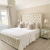 CHESTERFIELD LUXURY WINGED VELVET UPHOLSTERED BED FRAME - 3FT 4FT 4FT6 5FT & 6FT