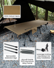 Onetigris Lightweight Folding Camping Cot Bed with Adjustable Height for Outdoor