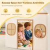 Indoor Play Tent Kids Play Tent w/Star Lights-Beige
