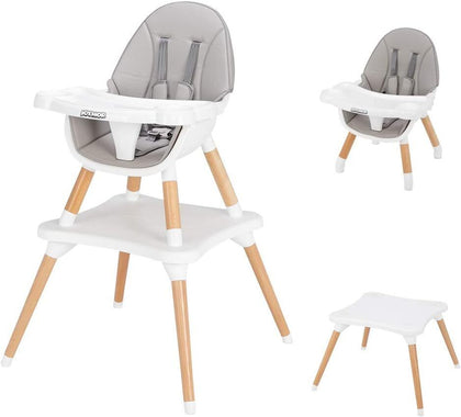 5 IN1 Baby High Chair Infants to Toddler Convertable Kids Table and Chair Set
