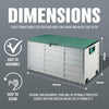 Outdoor Garden Storage Box Chest Cushion Equipme Lid Shed Plastic 310L Black