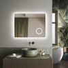 LED Bathroom Mirror with Shaver Socket Demister Magnifying Sensor Switch 900x700