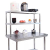 Commercial Catering Stainless Steel Over Shelf Kitchen Prep Work Table Bench UK