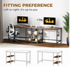 Oak & Tea Home Office Desk, Computer Desk with Storage, 120x60cm 46-1-531